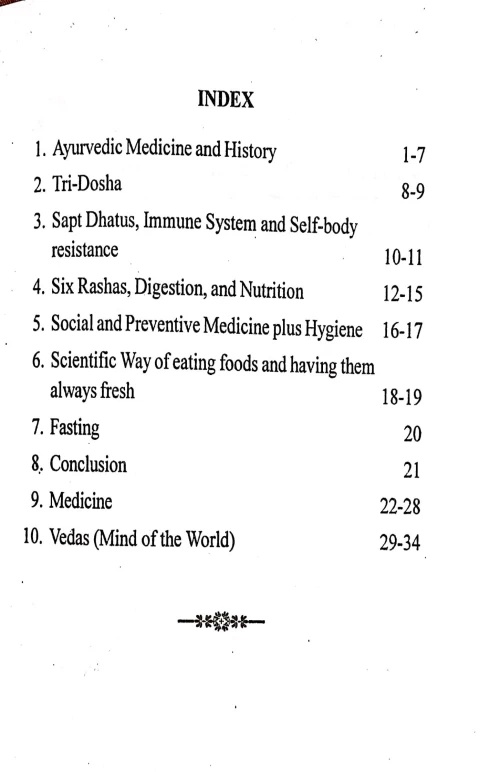 Ayurvedic Medicine,Human Life and Vedas ( Mind of the World)